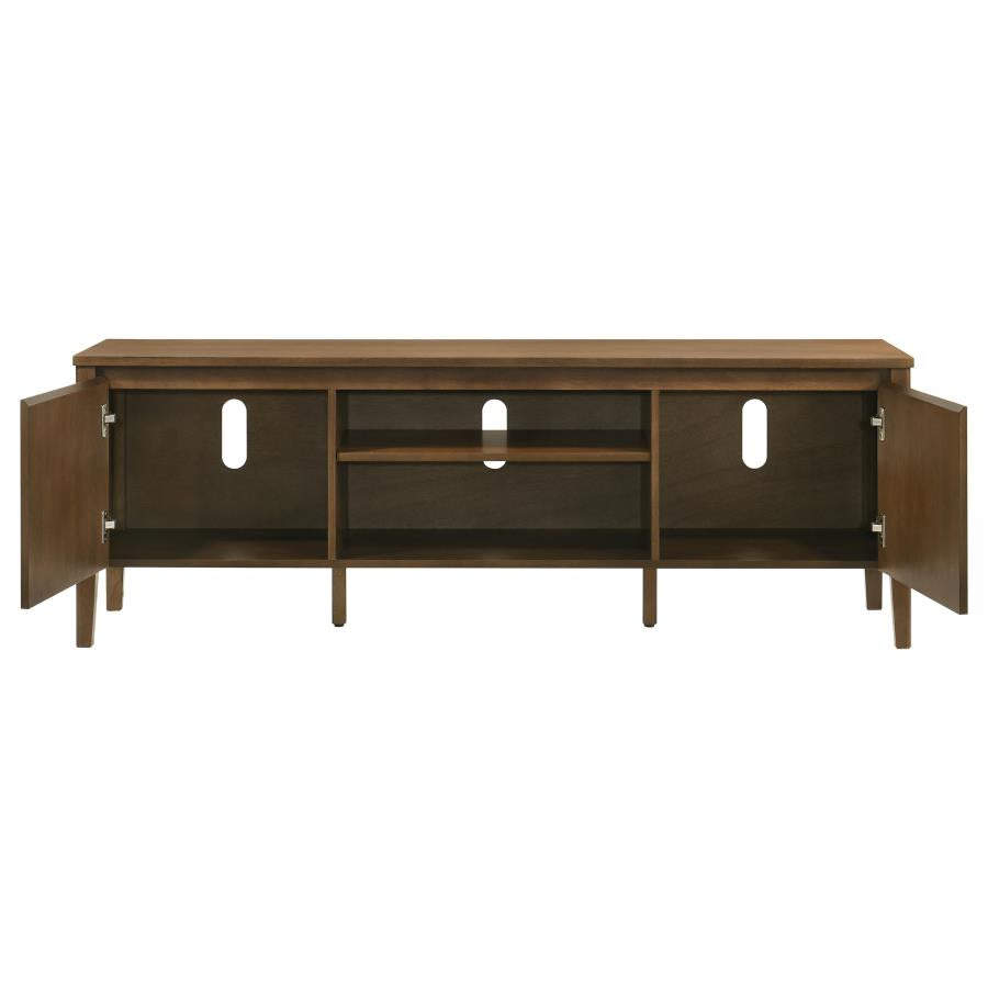 Home & Sleep Outlet - Thori 63-inch 2-door TV Stand Media Console Dark Brown