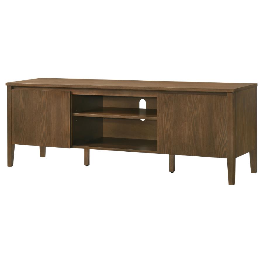 Home & Sleep Outlet - Thori 63-inch 2-door TV Stand Media Console Dark Brown