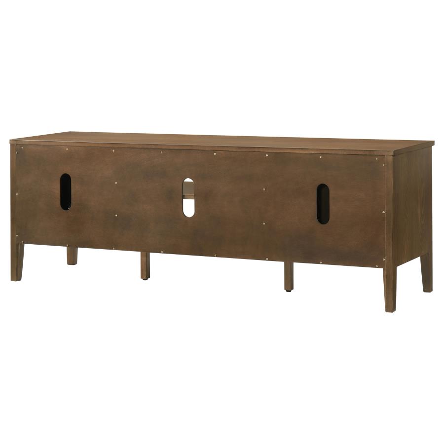 Home & Sleep Outlet - Thori 63-inch 2-door TV Stand Media Console Dark Brown