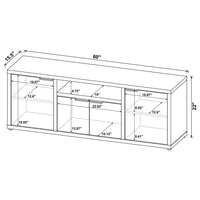 Tabby 3-piece 60-inch TV Entertainment Center Mango - Home & Sleep Outlet