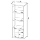 Tabby 3-shelf Engineered Wood Media Tower Mango - Home & Sleep Outlet
