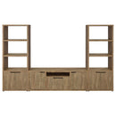 Tabby 3-shelf Engineered Wood Media Tower Mango - Home & Sleep Outlet