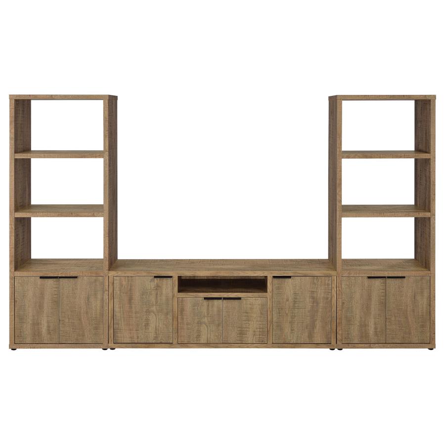 Tabby 3-shelf Engineered Wood Media Tower Mango - Home & Sleep Outlet