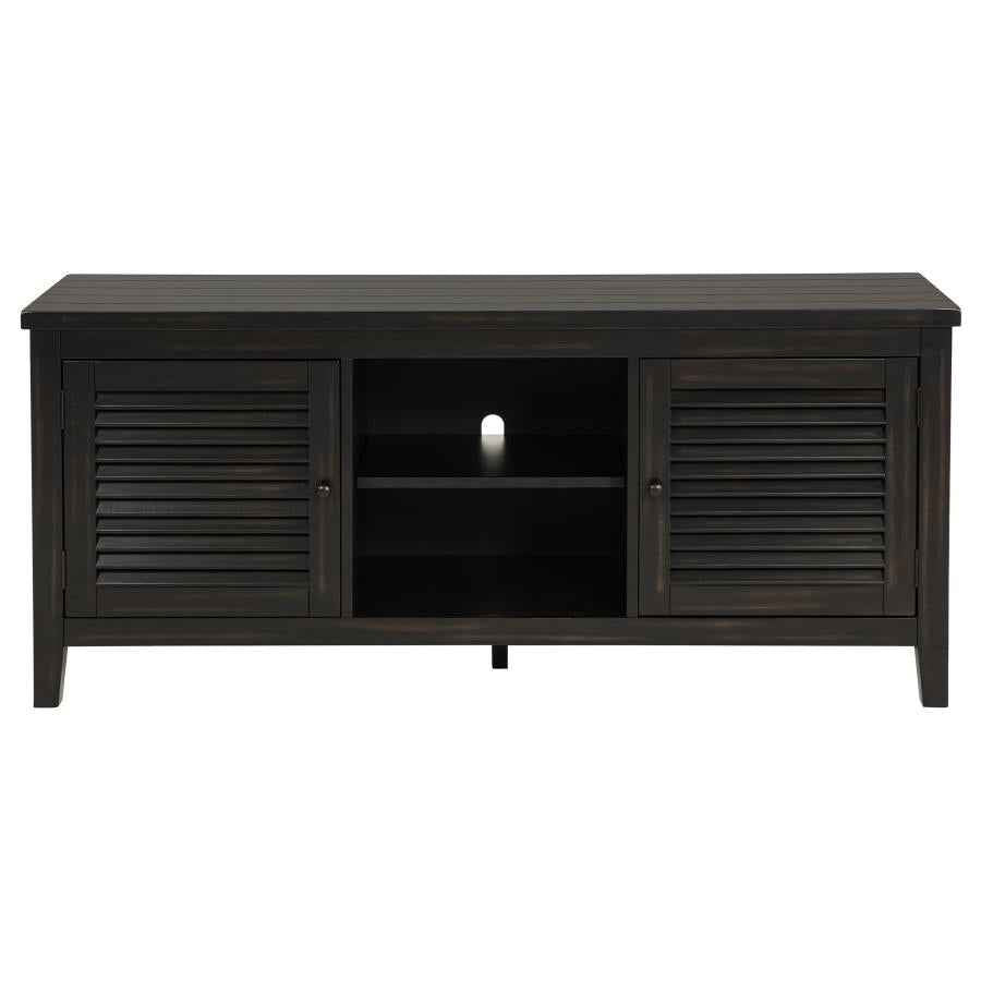 Concord 2-door 60-inch TV Stand Console Distressed Java - Home & Sleep Outlet