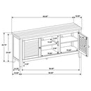 Concord 2-door 60-inch TV Stand Console Distressed Java - Home & Sleep Outlet