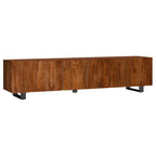 Home & Sleep Outlet - Trask 86-inch Wood TV Stand Media Console Mango Brown