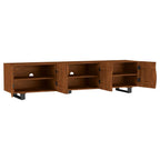 Home & Sleep Outlet - Trask 86-inch Wood TV Stand Media Console Mango Brown