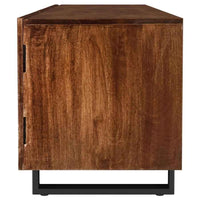 Trask 86-inch Wood TV Stand Media Console Mango Brown - Home & Sleep Outlet