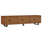 Home & Sleep Outlet - Trask 86-inch Wood TV Stand Media Console Mango Brown