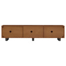 Trask 86-inch Wood TV Stand Media Console Mango Brown - Home & Sleep Outlet