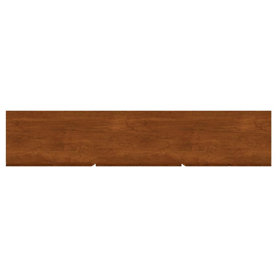 Home & Sleep Outlet - Trask 86-inch Wood TV Stand Media Console Mango Brown