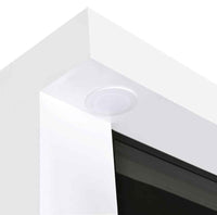 Mallory TV Stand Fireplace Console Bluetooth Speaker White High Gloss - Home & Sleep Outlet