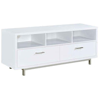 Casey 2-drawer Engineered Wood 60-inch TV Stand White - Home & Sleep Outlet
