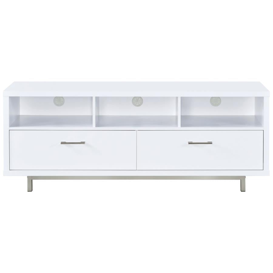 Casey 2-drawer Engineered Wood 60-inch TV Stand White - Home & Sleep Outlet
