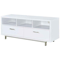 Casey 2-drawer Engineered Wood 60-inch TV Stand White - Home & Sleep Outlet