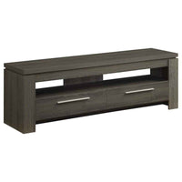 Elkton 2-drawer Engineered Wood 59-inch TV Stand Weathered Grey - Home & Sleep Outlet