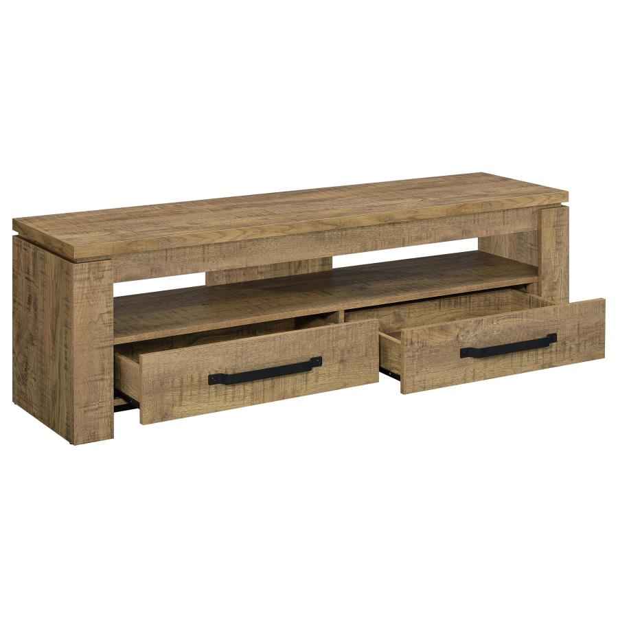 Elkton 2-drawer Engineered Wood 59-inch TV Stand Mango - Home & Sleep Outlet