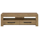 Elkton 2-drawer Engineered Wood 59-inch TV Stand Mango - Home & Sleep Outlet