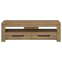 Elkton 2-drawer Engineered Wood 59-inch TV Stand Mango - Home & Sleep Outlet