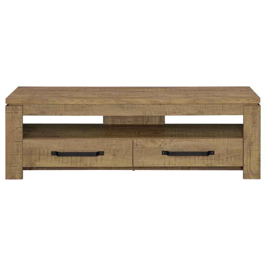 Elkton 2-drawer Engineered Wood 59-inch TV Stand Mango - Home & Sleep Outlet
