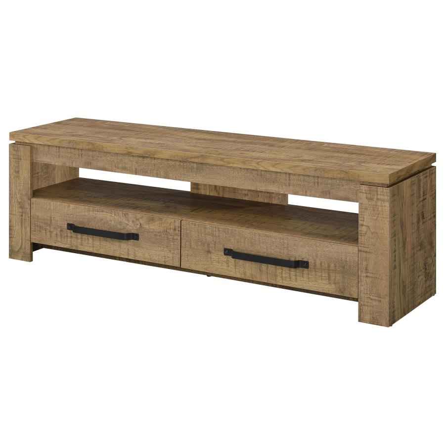 Elkton 2-drawer Engineered Wood 59-inch TV Stand Mango - Home & Sleep Outlet