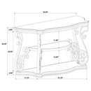 Laney Scrollwork Entryway Sofa Console Table Deep Merlot - Home & Sleep Outlet