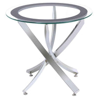 Brooke 3-piece Round Coffee and End Table Set Chrome - Home & Sleep Outlet