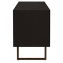 Marsden 2-door Mango Wood 70-inch TV Stand Charcoal Black