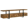 Home & Sleep Outlet - Otto 5-drawer Mango Wood 70-inch TV Stand Media Console Brown