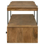 Home & Sleep Outlet - Otto 5-drawer Mango Wood 70-inch TV Stand Media Console Brown