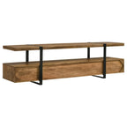 Home & Sleep Outlet - Otto 5-drawer Mango Wood 70-inch TV Stand Media Console Brown
