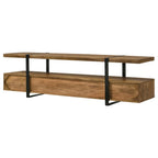Home & Sleep Outlet - Otto 5-drawer Mango Wood 70-inch TV Stand Media Console Brown