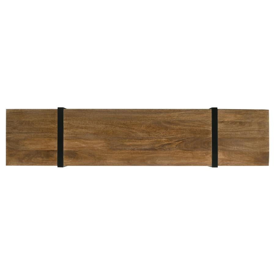 Home & Sleep Outlet - Otto 5-drawer Mango Wood 70-inch TV Stand Media Console Brown