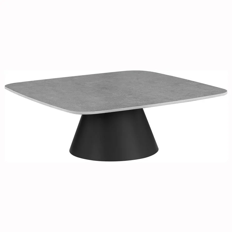 Home & Sleep Outlet - Eason 2-piece Cocktail Coffee Table Set Concrete and Black