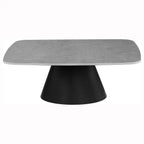 Home & Sleep Outlet - Eason 2-piece Cocktail Coffee Table Set Concrete and Black