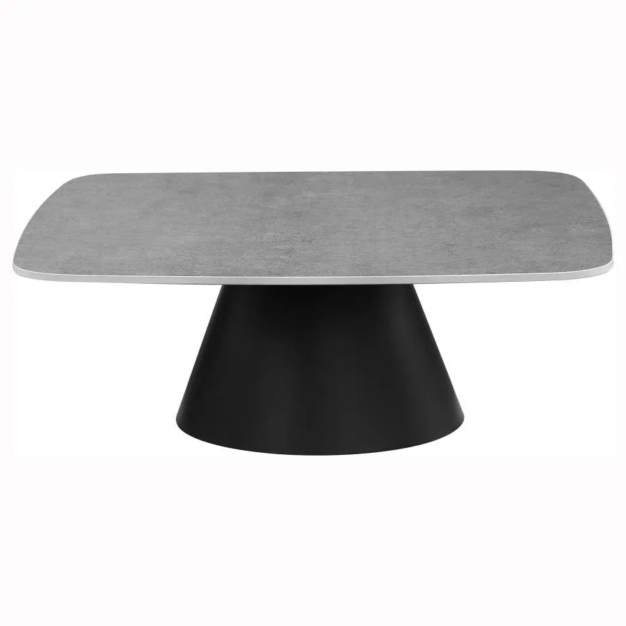 Home & Sleep Outlet - Eason 2-piece Cocktail Coffee Table Set Concrete and Black