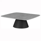 Home & Sleep Outlet - Eason 2-piece Cocktail Coffee Table Set Concrete and Black