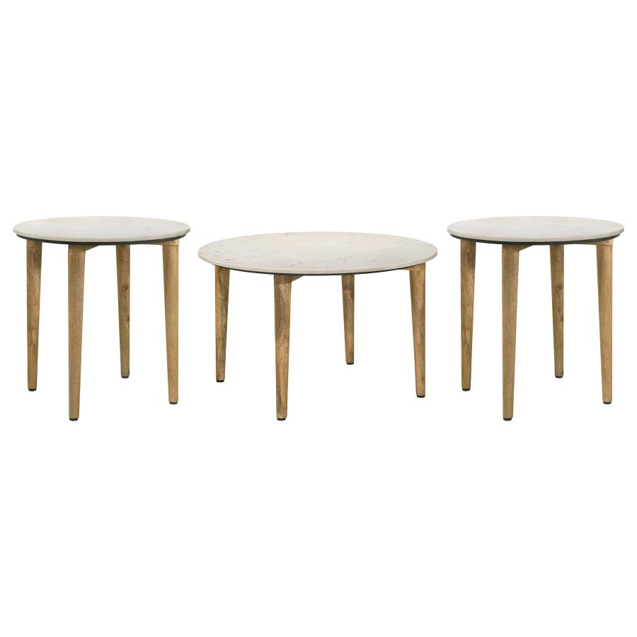 Home & Sleep Outlet - Aldis 3-piece Coffee and End Table Set White
