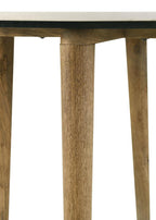 Home & Sleep Outlet - Aldis Round Marble Top Coffee Table White and Natural