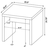 Lynette Square Engineered Wood End Table Mango