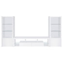 Jude 3-piece 71-inch TV Entertainment Center White High Gloss