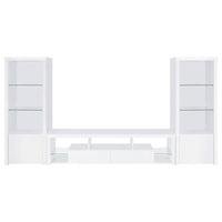Jude 3-piece 71-inch TV Entertainment Center White High Gloss