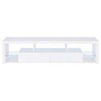 Jude 3-piece 71-inch TV Entertainment Center White High Gloss