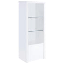 Jude 3-piece 71-inch TV Entertainment Center White High Gloss