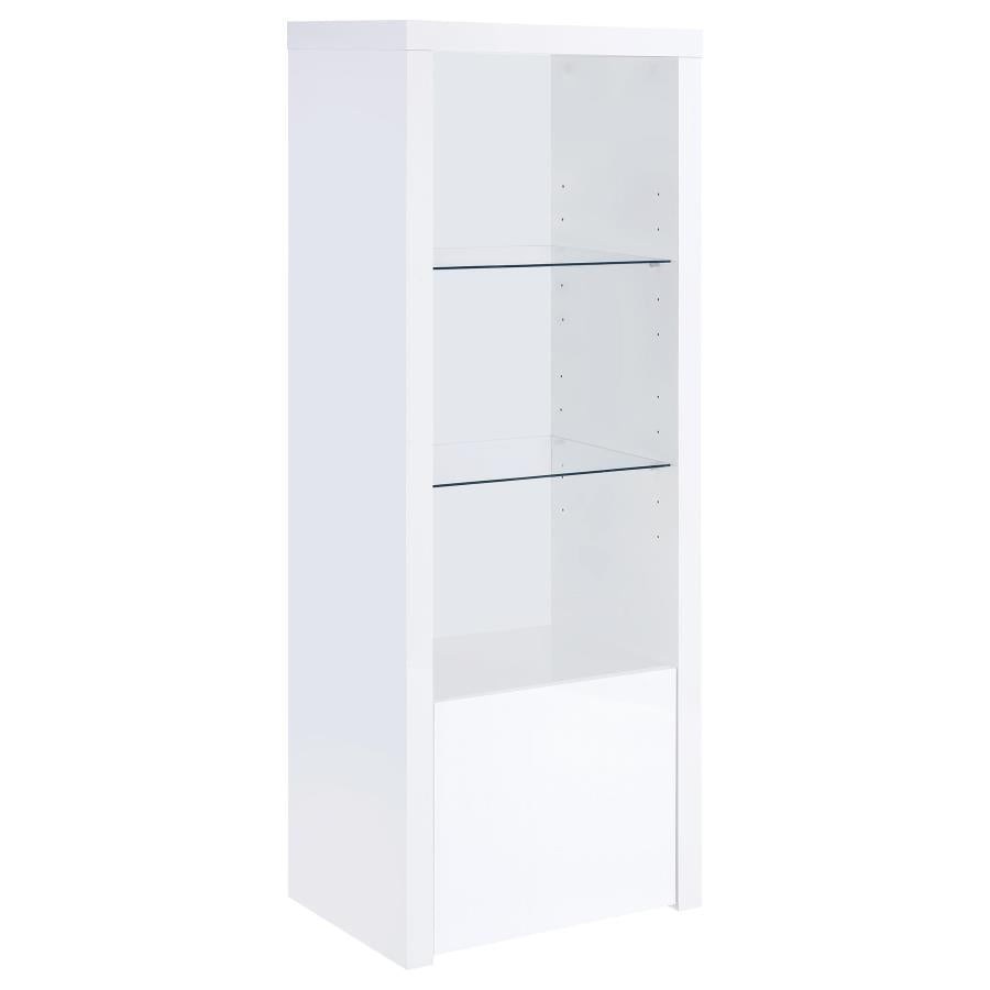 Jude 3-piece 71-inch TV Entertainment Center White High Gloss