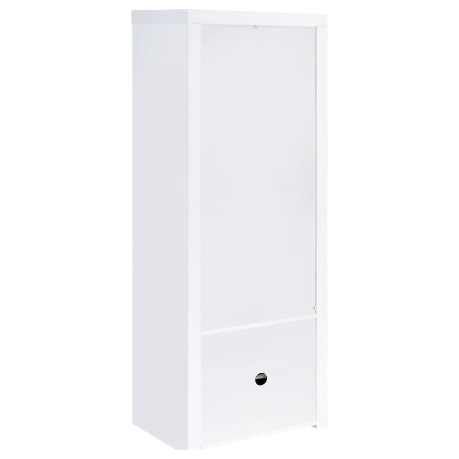 Jude 3-piece 71-inch TV Entertainment Center White High Gloss