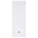 Jude 3-shelf Engineered Wood Media Tower High Gloss White