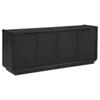 Home & Sleep Outlet - Leandro 72-inch 4-door TV Stand Media Console Burnished Black