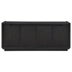 Home & Sleep Outlet - Leandro 72-inch 4-door TV Stand Media Console Burnished Black
