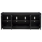 Home & Sleep Outlet - Leandro 72-inch 4-door TV Stand Media Console Burnished Black